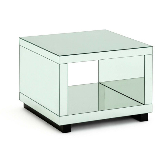 Habitat Sylvie Mirrored Coffee Table - White | Modern Living Room Furniture