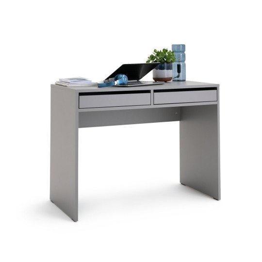 Home Pepper 2 Drawer Desk - Grey | Grey writing desk