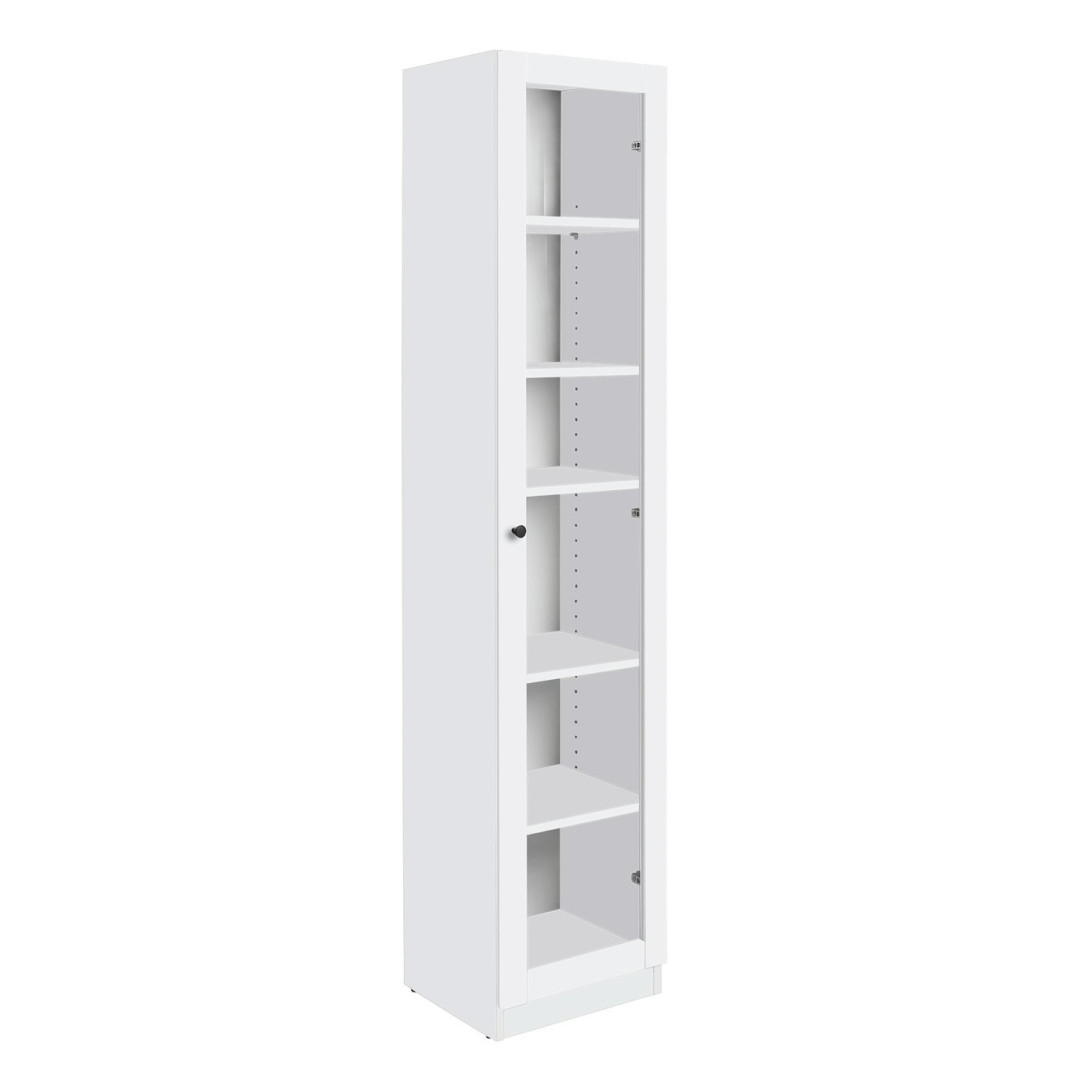 Home Carla 1 Door Display Cabinet - White | Glass Showcase Styling Home Carla 1 Door Display Cabinet - White | Glass Showcase Styling