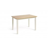 Chicago Solid Wood Dining Table - Off White