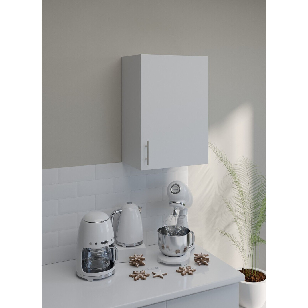 Kitchen Wall Cabinet 500mm Mounted Upper - White Grey Dark Grey Matt Or Gloss