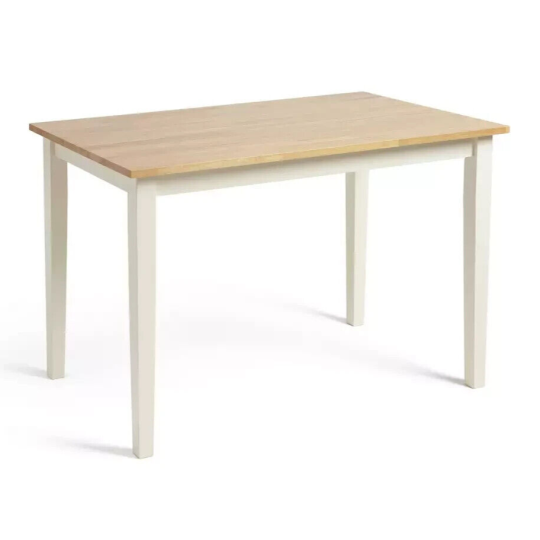 Chicago Solid Wood Dining Table - Off White