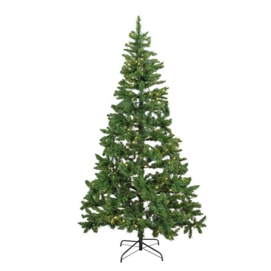 7ft Pre-Lit Green Spruce Artificial Christmas Tree ( B Grade 36314 )