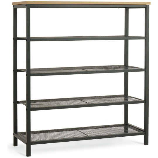 Habitat Loft Living 5 Shelf Shoe Storage Rack - Black