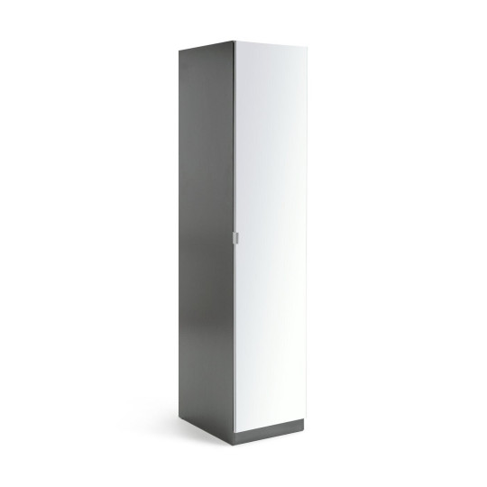 Habitat Munich 1 Door Mirror Wardrobe - Anthracite ( B Grade 34725 )