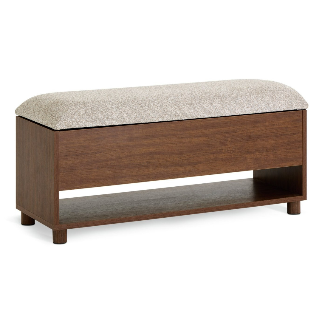 Saffield Shoe Storage Bench - Walnut | Footwear Organization Solution Saffield Shoe Storage Bench - Walnut | Footwear Organization Solution