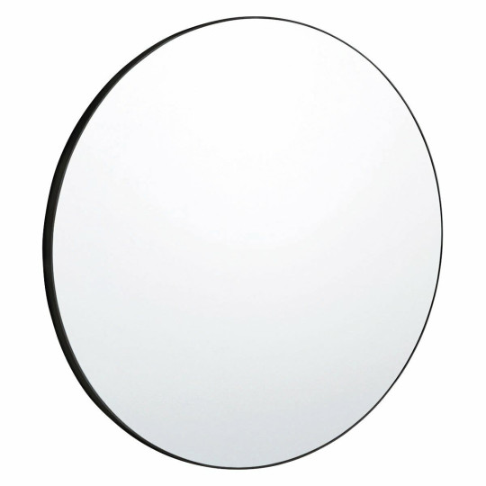 Patsy Extra Large Round Black Wall Mirror