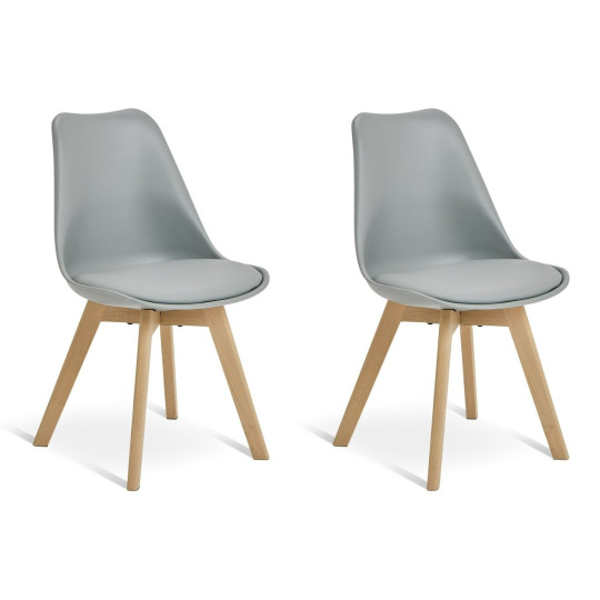 Jerry Pair of Dining Chair - Grey | Modern Mealtime Seating
