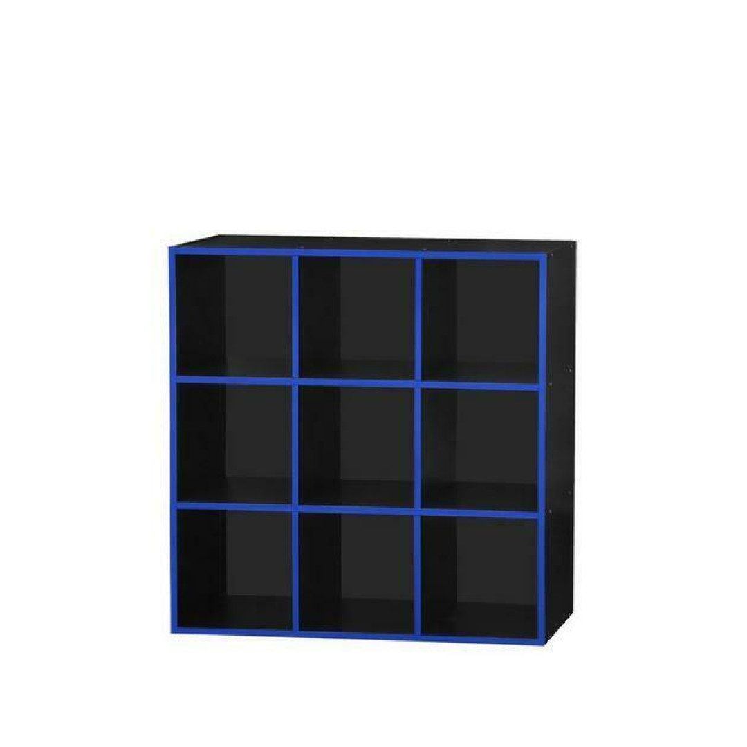 Lloyd Pascal Virtuoso 9 Cube Storage with Blue Edging