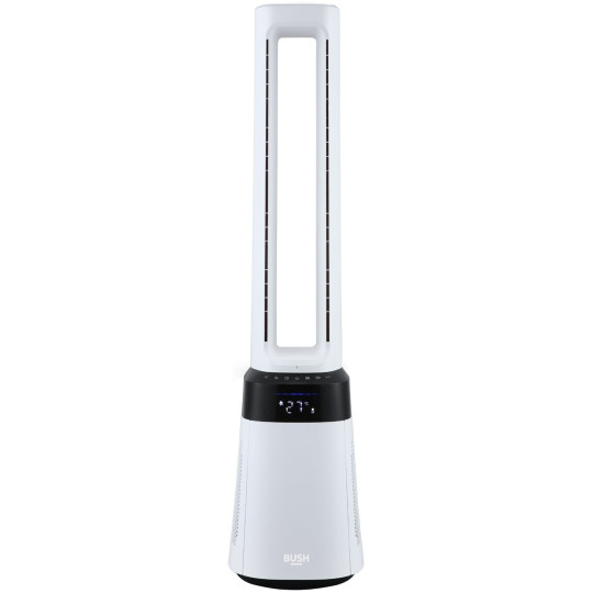 Bush Bladeless 2-in-1 Fan and Air Purifier - Black & White