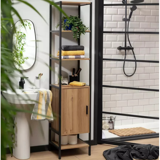 Home Loft Living Tall Boy Oak | Bedroom Tallboy Chest of Drawers Furniture