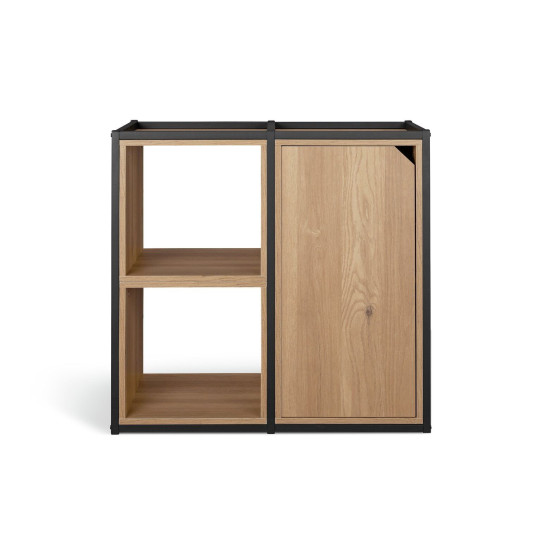 Habitat Loft Living Short Shelving and Storage Unit- Oak | Compact Organizer