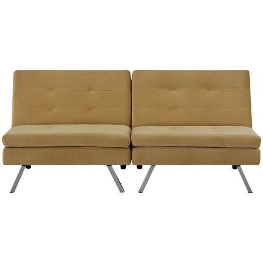 Habitat Duo Fabric 2 Seater Clic Clac Sofa Bed - Camel