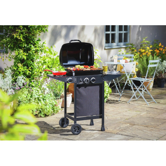 2 Burner Gas BBQ with Side Burner