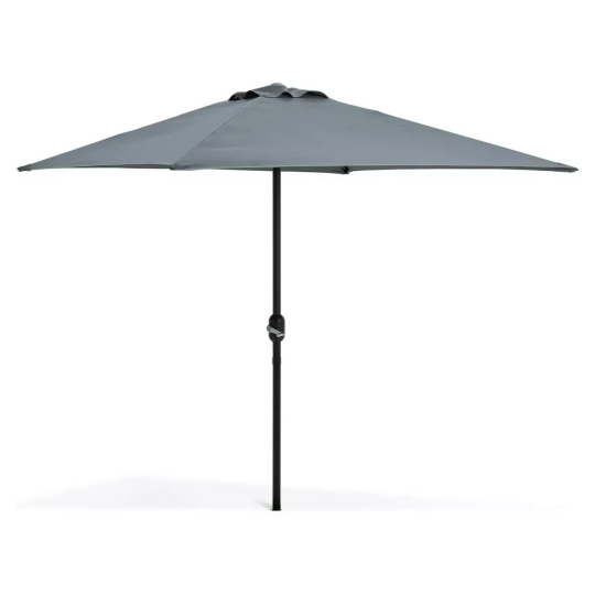 2m Square Garden Parasol - Grey