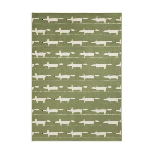 Habitat x Scion Mr Fox Printed Rug - 160 x 230cm - Green