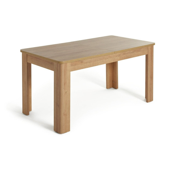 Miami Curve Extending Oak Effect Dining Table