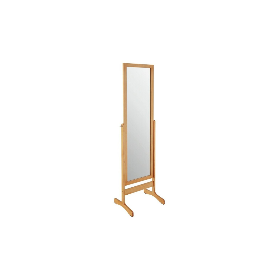 Home Free Standing Cheval Mirror - Oak