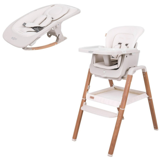 Tutti Bambini Nova Walnut Multifunctional Highchair | Baby feeding chair