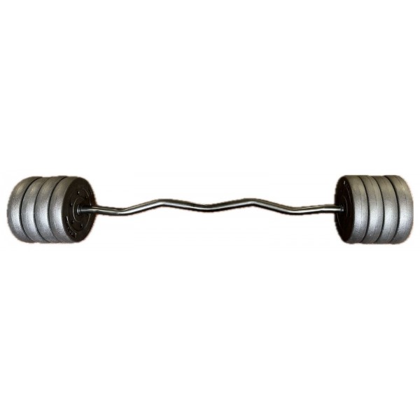 Z Curl Barbell Weight Set - 21.5kg