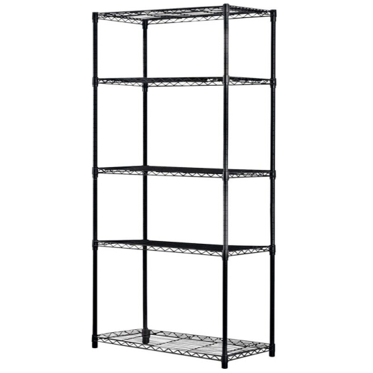 5 Tier Steel Heavy Duty Garage Shelving Unit | Storage Rack Organiser Tool Shelf