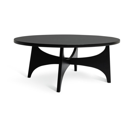 Habitat Mid Century Round Coffee Table - Black