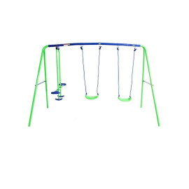 Sportspower Double Swing And Glide Kids Childrens Children Outdoor Garden Swings