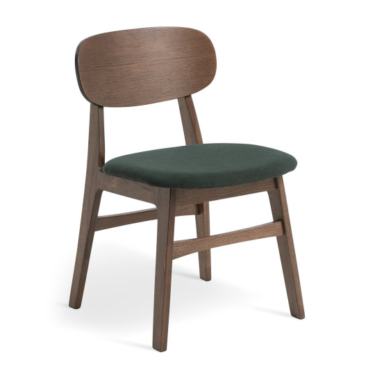 x Scion Esala Fabric Dining Chair - Walnut | Harmonious Blend Retro Aesthetics