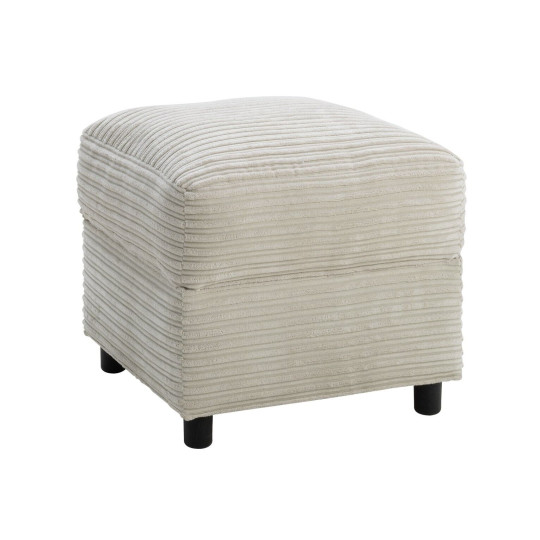 Harry Fabric Storage Footstool - Stone