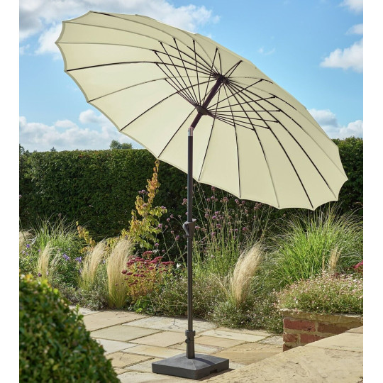 Norfolk Leisure Geisha 2.5m Tilting Garden Parasol - Taupe