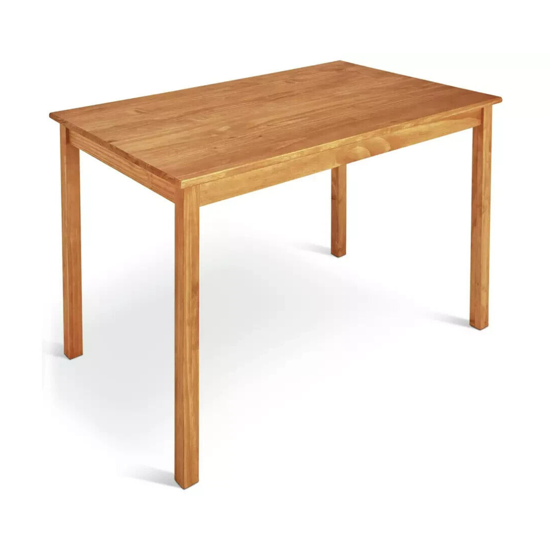 Raye Solid Wood 4 Seater Dining Table Natural JD Furniture