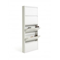 Daxton 5 Shelf Metal Shoe Storage - White ( B Grade 20891 )