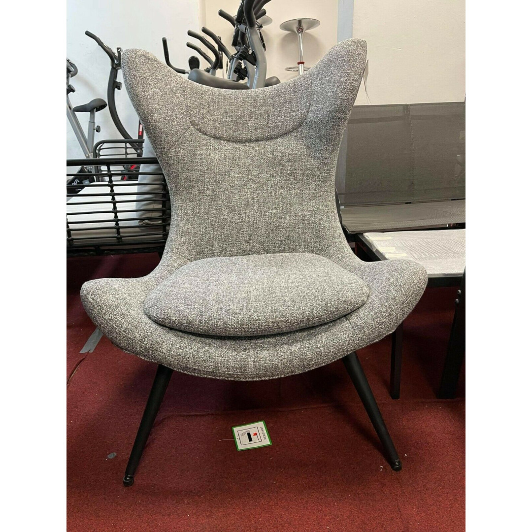 Habitat Robbie Fabric Accent Chair - Grey