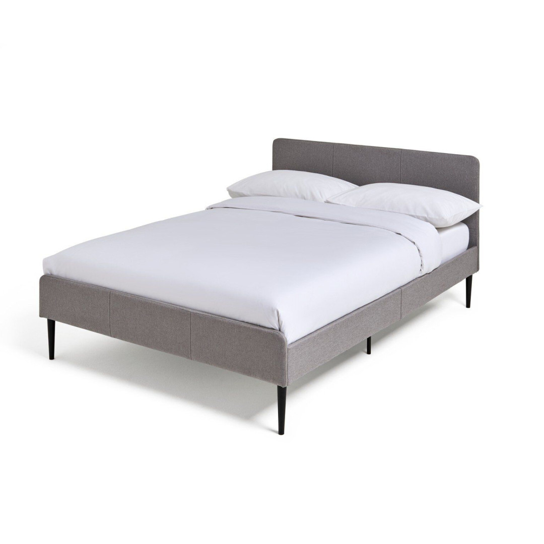 Kristopher Double Fabric Bed Frame - Grey