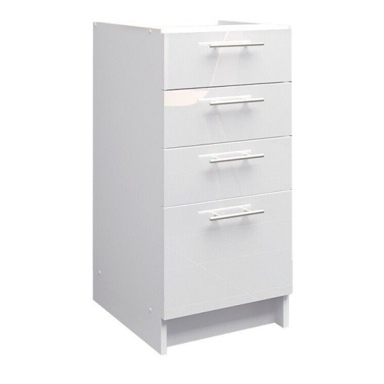 Kitchen Base Drawer Unit 400mm Cabinet With Fronts Grey White Matt White Gloss