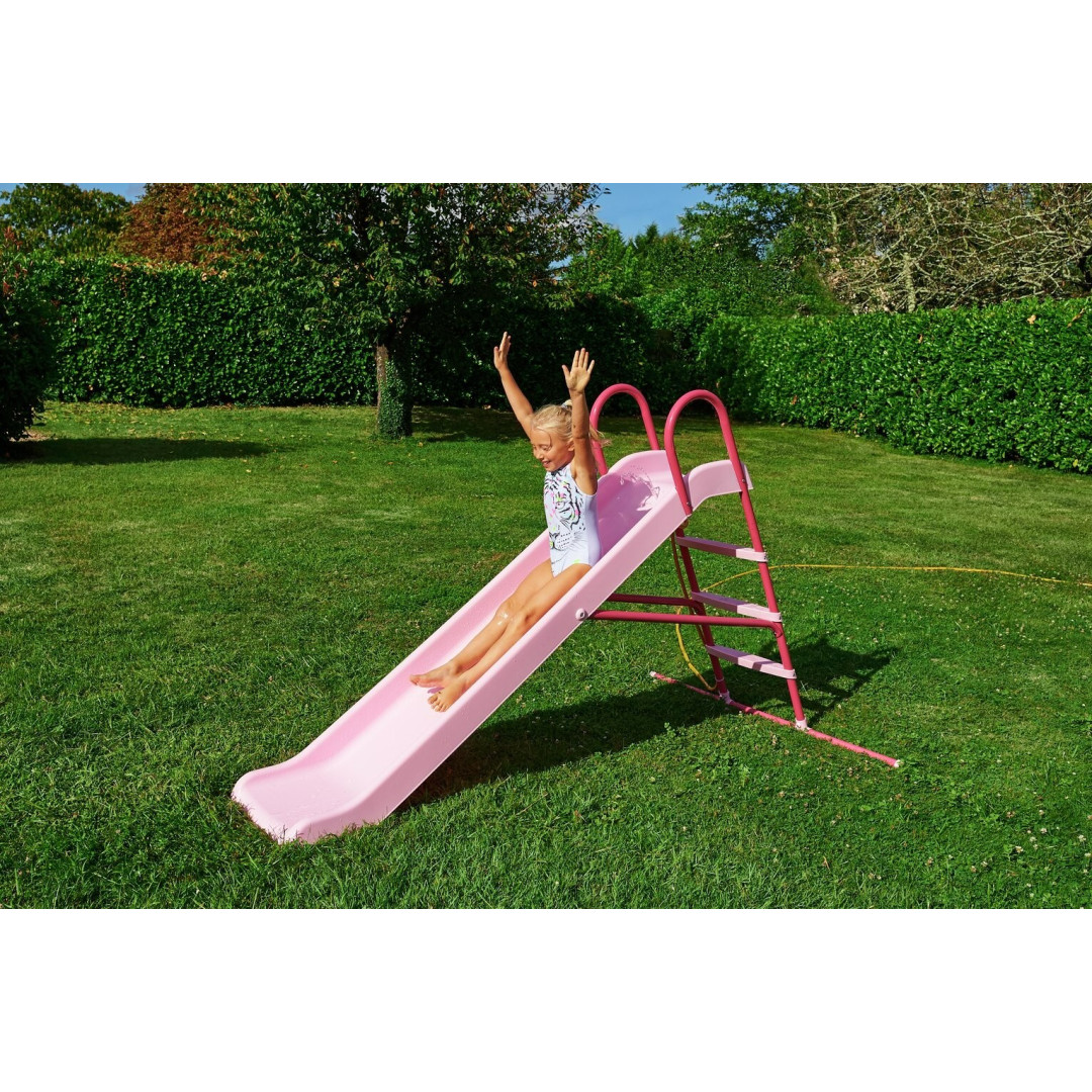 Chad Valley Big Garden Slides Chad Valley 7ft Kids Garden Slide Pink