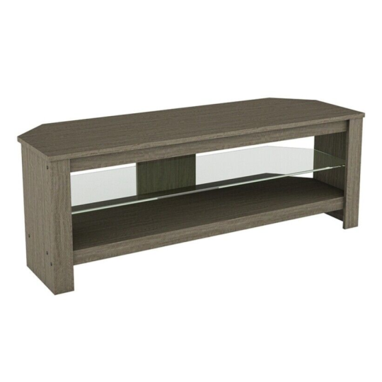 AVF Calibre TV Stand With Storage Up to 55 Inch 115cm - Grey Wood Effect TV Unit