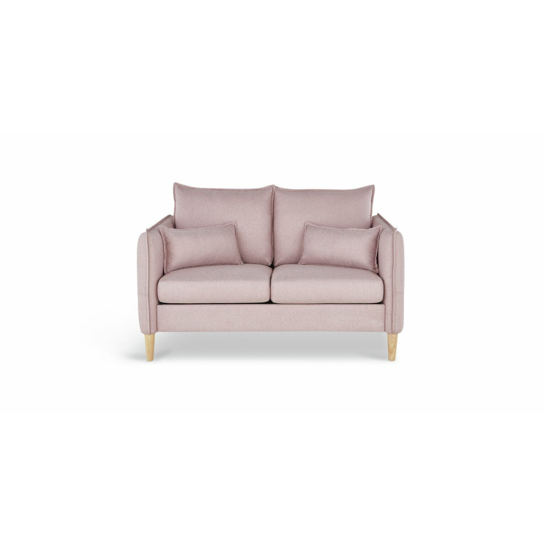 Etta 2 Seater Fabric Sofa in a Box - Pink