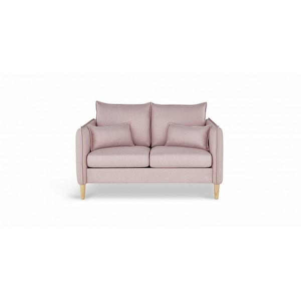 Etta 2 Seater Fabric Sofa in a Box - Pink