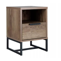 Nomad 1 Drawer Bedside Table - Oak Effect