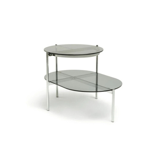 Habitat Neo Tiered Side Table - Chrome