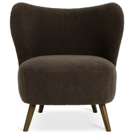 Cory Boucle Accent Chair - Brown