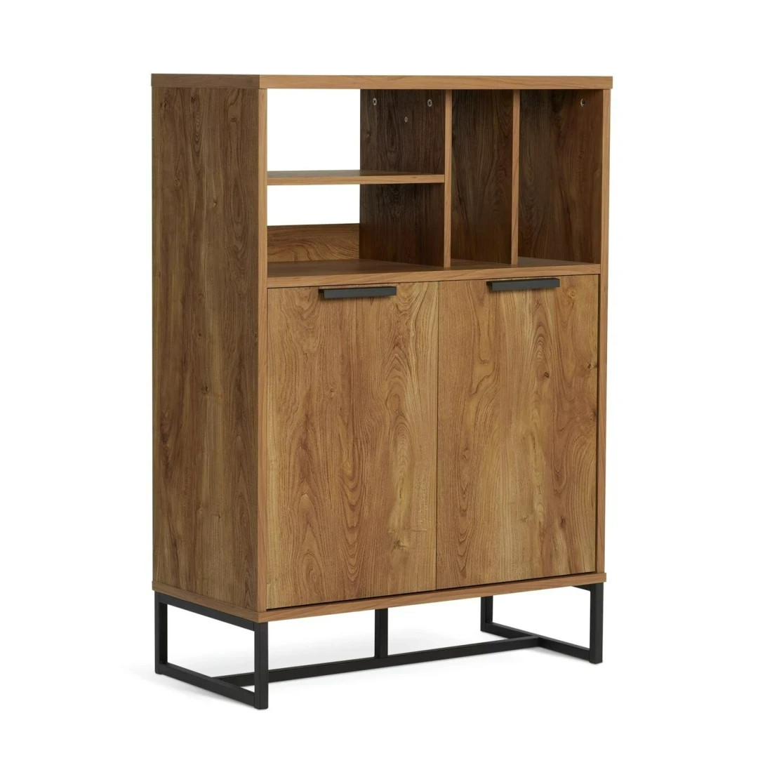 Nomad 2 Door Vinyl Cabinet - Oak | Record Collection Organizer Nomad 2 Door Vinyl Cabinet - Oak | Record Collection Organizer
