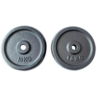 10kg Weight Plates Set For Dumbbells & Barbell 1 Inch (2 x 10kg) Cast Iron Discs