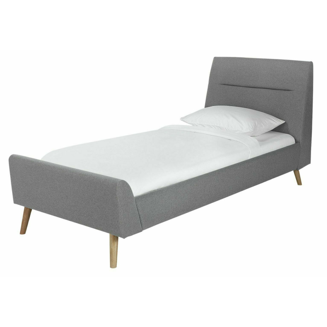 Finn Single Bed Frame - Grey