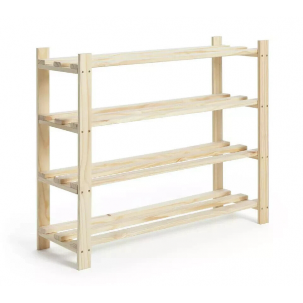 Karee 4 Shelf Shoe Storage Rack - Pine