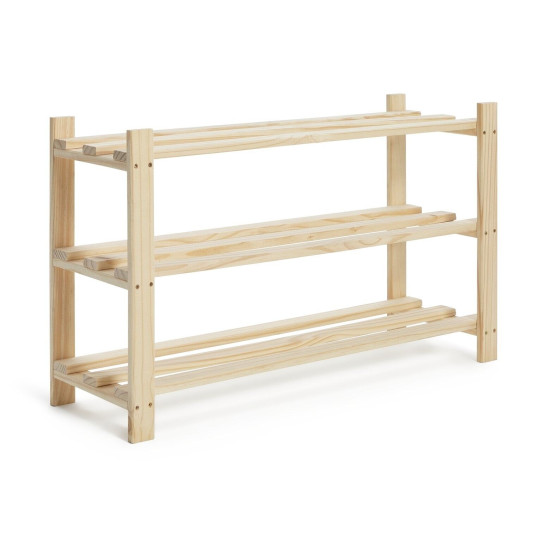 Karee 3 Shelf Shoe Storage Rack - Pine