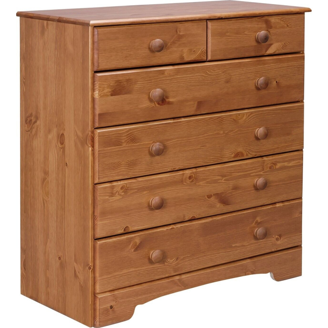 Nordic 4+2 Drawer Chest of Drawers - Pine