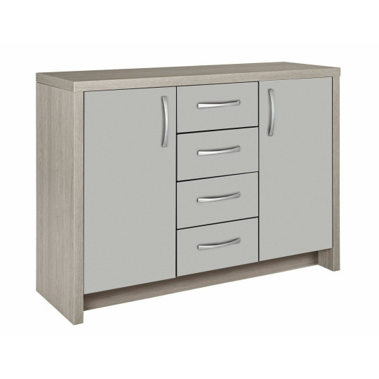 Venice 2 Door 4 Drawer Sideboard - Grey