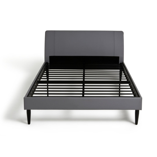 Mondial Double Bed Frame - Grey